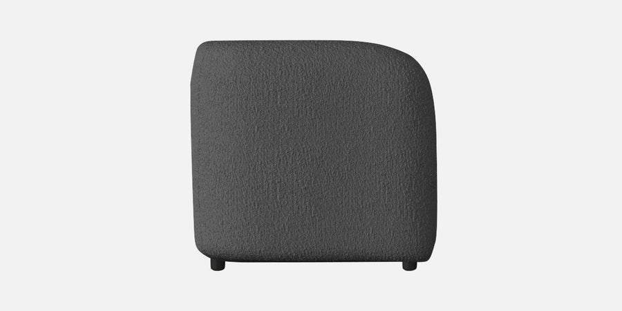 Corny Boucle Fabric 3 Seater Sofa In Lava Grey Colour - Febonic Living