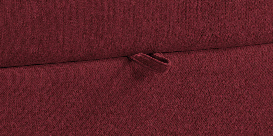 Kara Fabric 3 Seater Pull Out Sofa Cum Bed In Blood Maroon Colour - Febonic Living