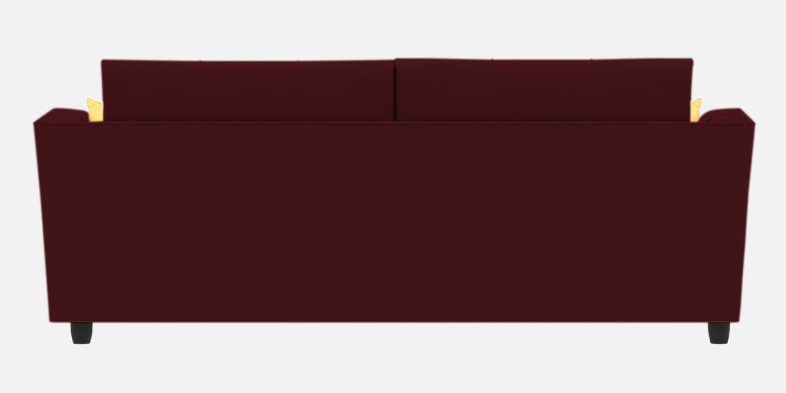 Nestin Velvet 3 Seater Sofa in Dark Maroon Colour