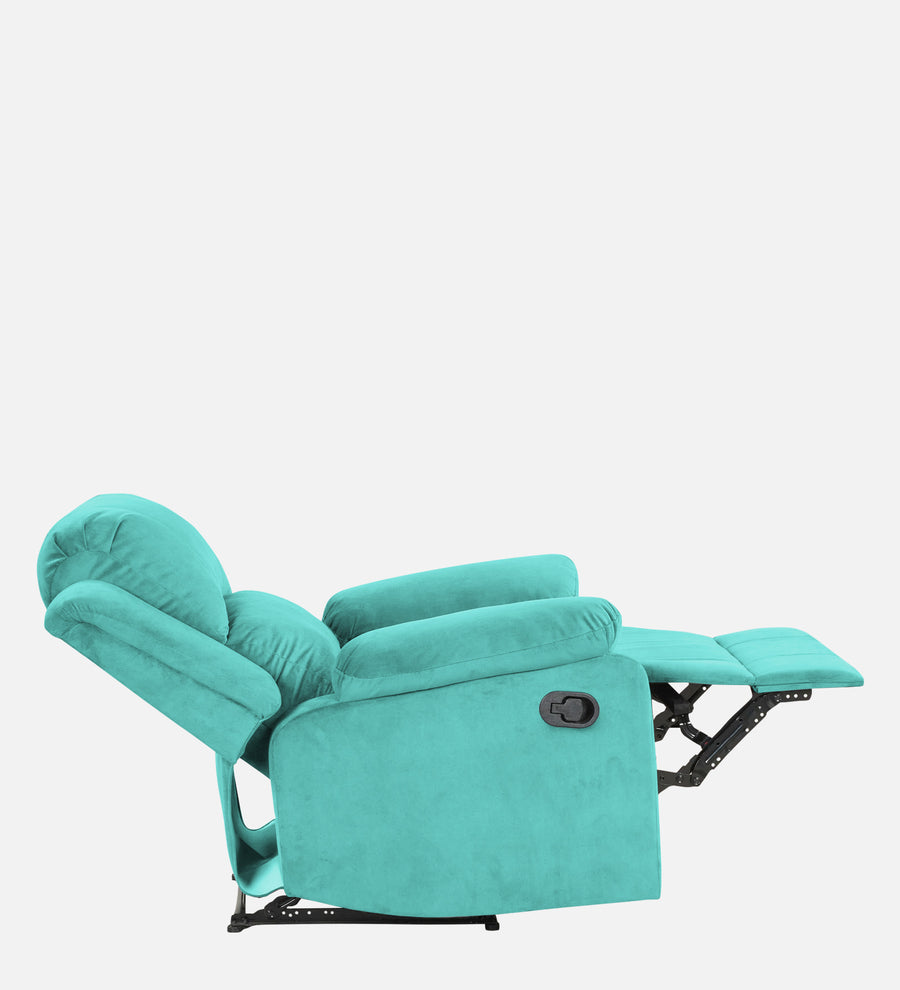 Henry Fabric 1 Seater Motorized Recliner In Aqua Blue Colour - Febonic Living