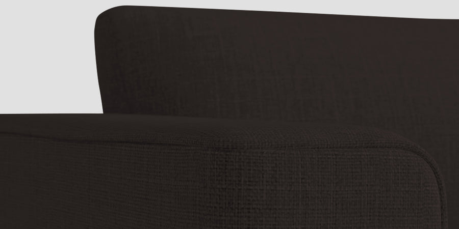 Kenia Fabric 3 Seater Foldable Sofa Cum Bed In Cara Brown Colour - Febonic Living