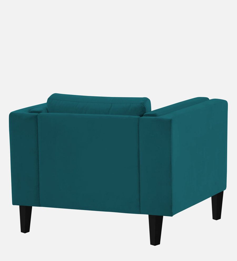Jasper Velvet 1 Seater Sofa In Pine Green Colour - Febonic Living