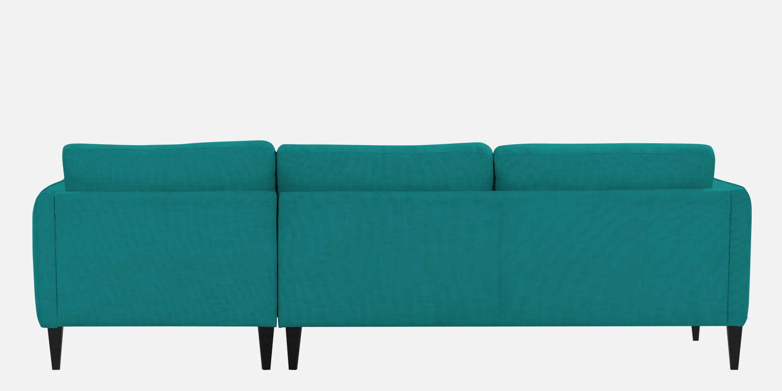 Piku Fabric LHS Sectional Sofa (3+Lounger) in Sea Green Colour