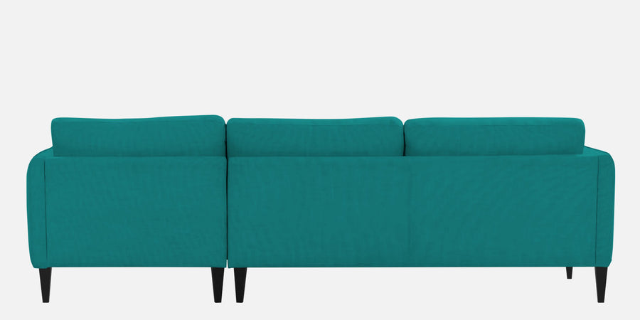 Piku Fabric Lhs Sectional Sofa 3 Lounger In Sea Green Colour - Febonic Living