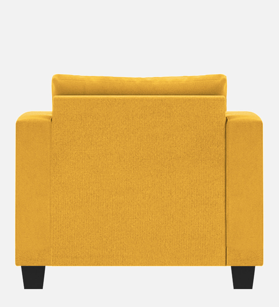 Nabi Fabric 1 Seater Sofa In Bold Yellow Colour - Febonic Living