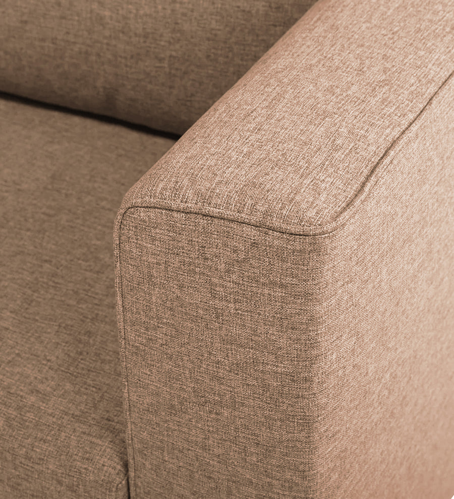 Kenia Fabric 1 Seater Foldable Sofa Cum Bed In Cosmic Beige Colour - Febonic Living