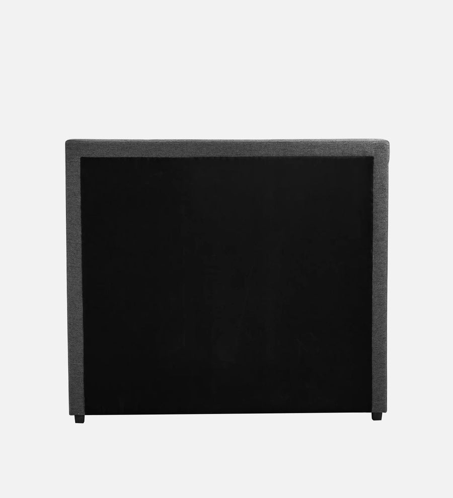Pollen Fabric Upholstered Queen Size Bed In Charcoal Grey Colour - Febonic Living