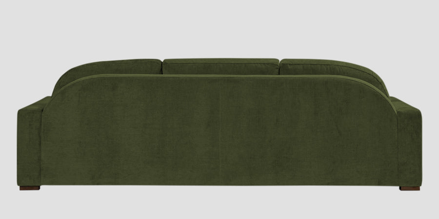 Dara Fabric 3 Seater Sofa In Olive Green Colour - Febonic Living