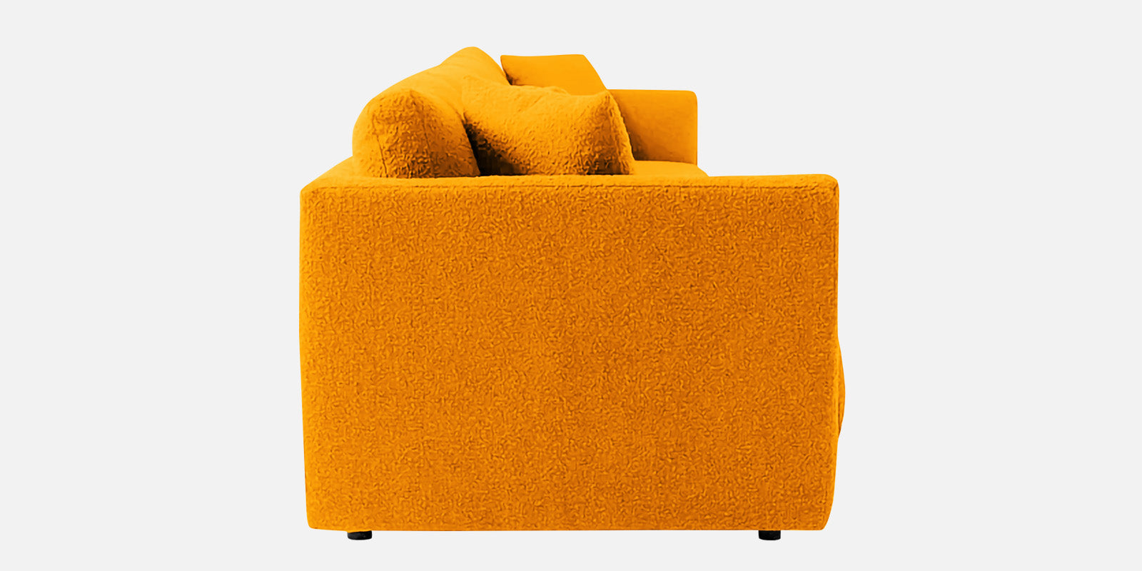 Casso Velvet 4 Seater Sofa in Saffron yellow Colour