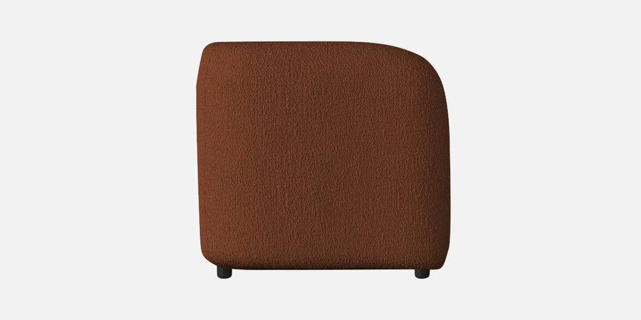 Corny Boucle Fabric 3 Seater Sofa In Rust Orange Colour - Febonic Living