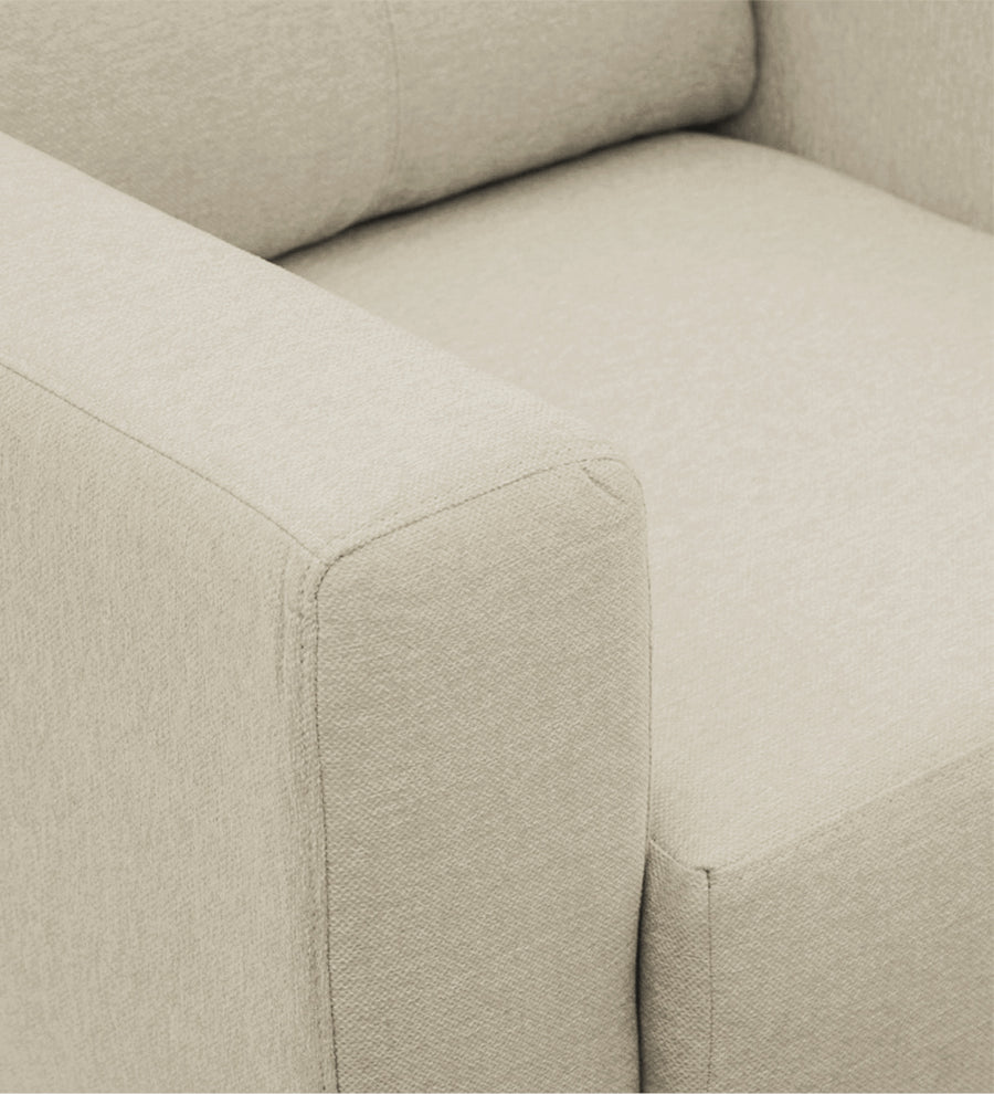 Honor Fabric 1 Seater Sofa In Maple Cream Colour - Febonic Living