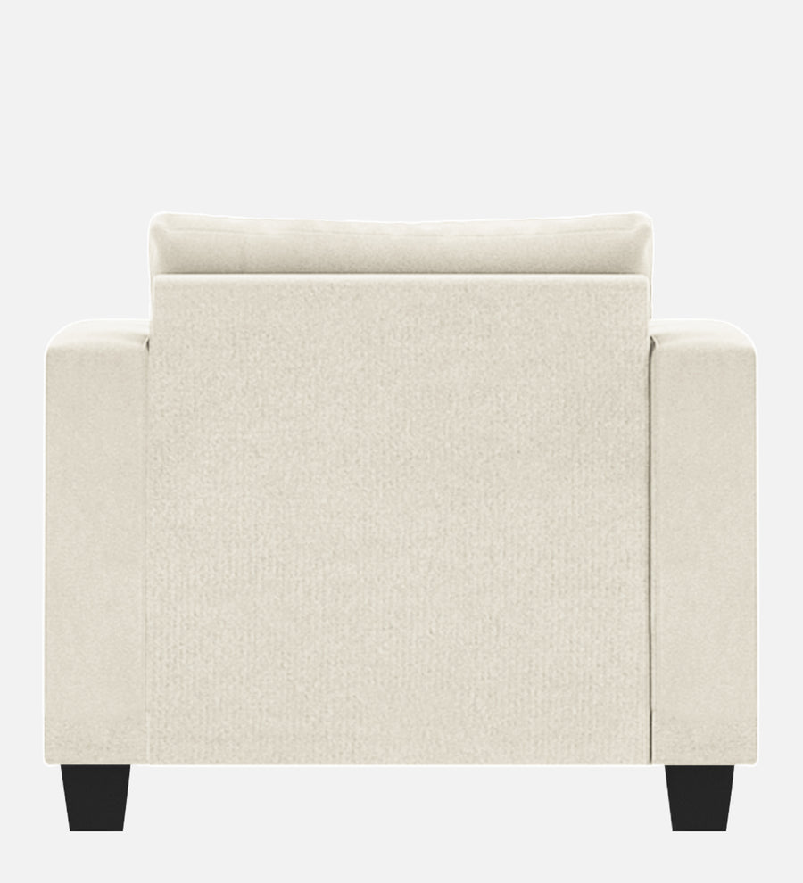 Nabi Fabric 1 Seater Sofa In Ivory Cream Colour - Febonic Living