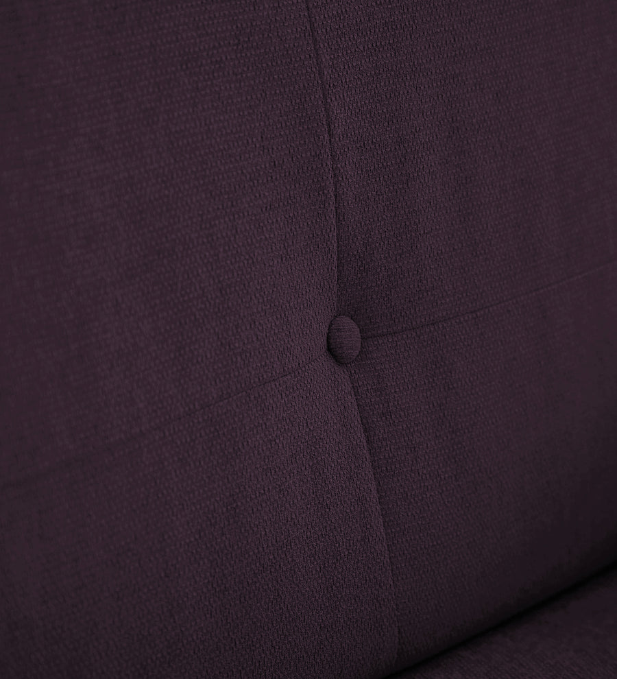 Noha Fabric 1 Seater Sofa In Greek Purple Colour - Febonic Living