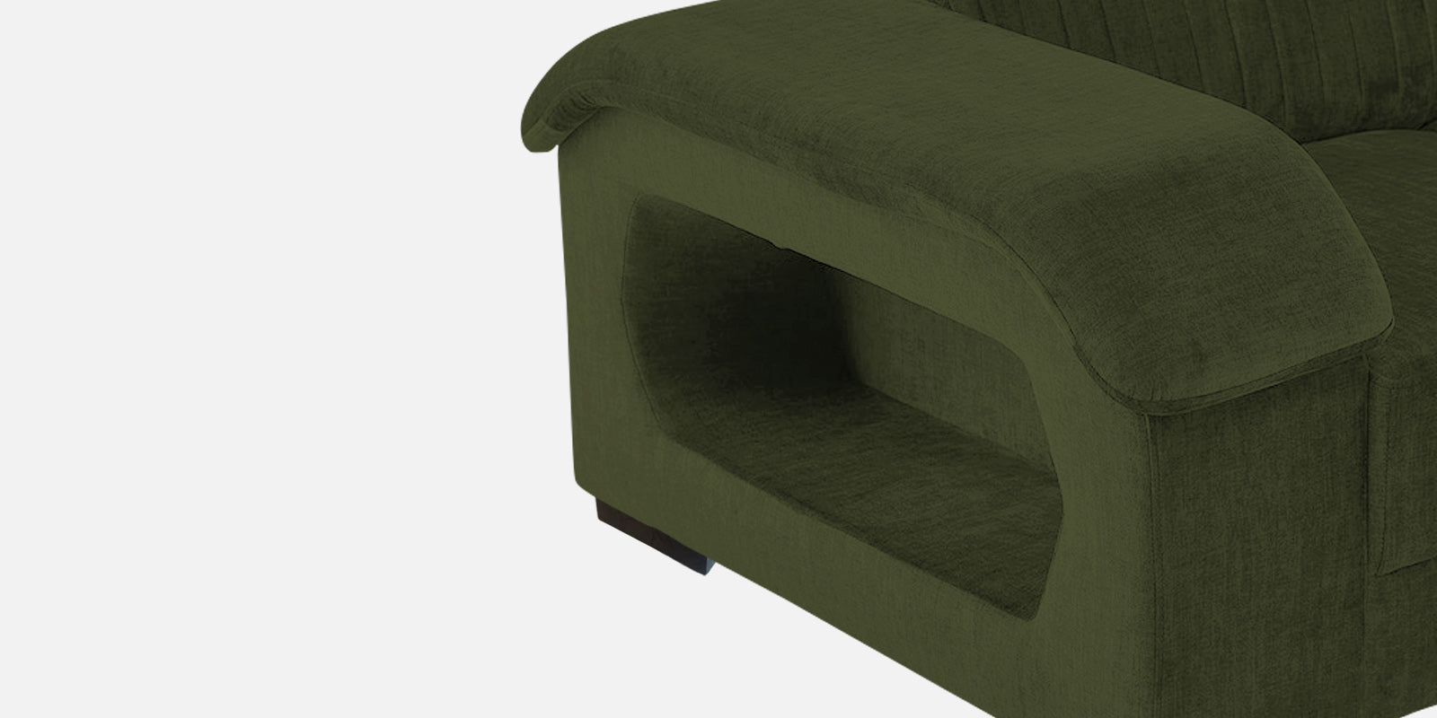 Draco Fabric 2 Seater Sofa In Olive Green Colour