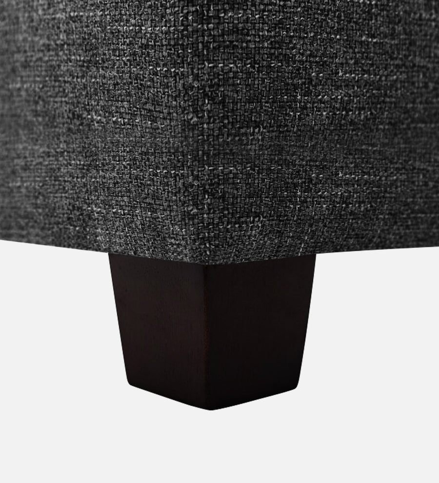 Sudan Fabric Ottoman In Charcoal Grey Colour With Storage - Febonic Living