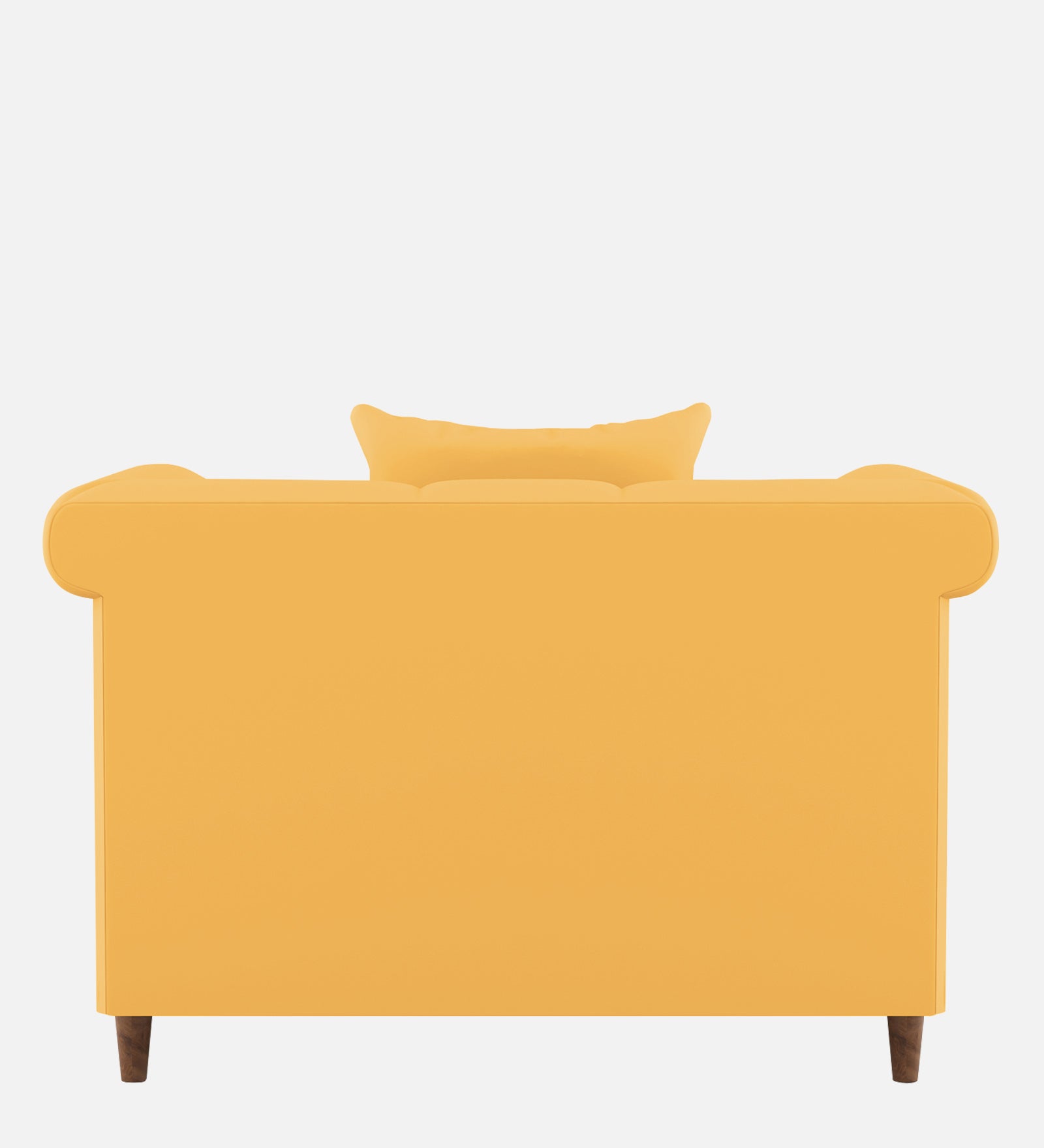 Rubi Velvet 1 Seater Sofa in Turmeric yellow Colour