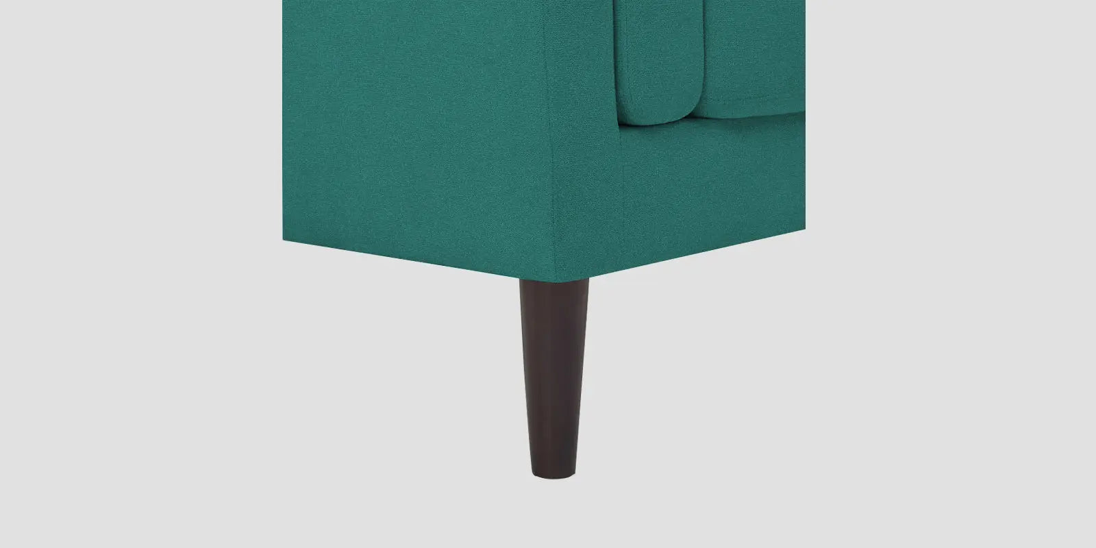 Creata Fabric LHS Sectional Sofa (2+Lounger) In Sea Green Colour Febonic Living