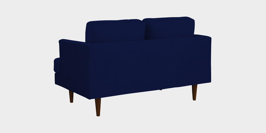 Motra Velvet 2 Seater Sofa In Indigo Blue Colour - Febonic Living