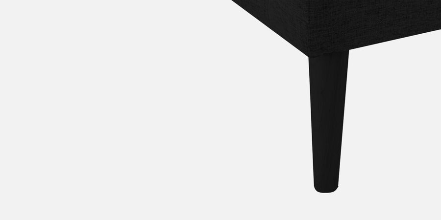 Casper Fabric 3 Seater Sofa In Zed Black Colour - Febonic Living