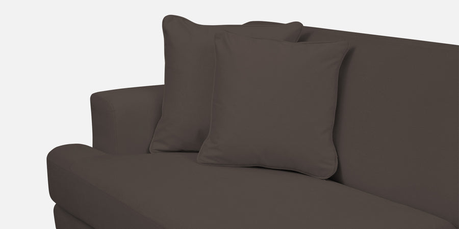 Woody Fabric Rhs Sectional Sofa 3 Lounger In Lito Brown Colour - Febonic Living