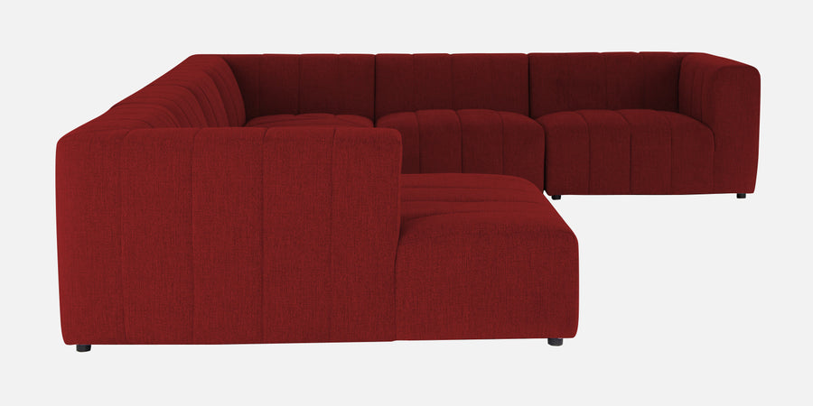 Damo Fabric Rhs 8 Seater Corner Sofa In Blood Maroon Colour - Febonic Living