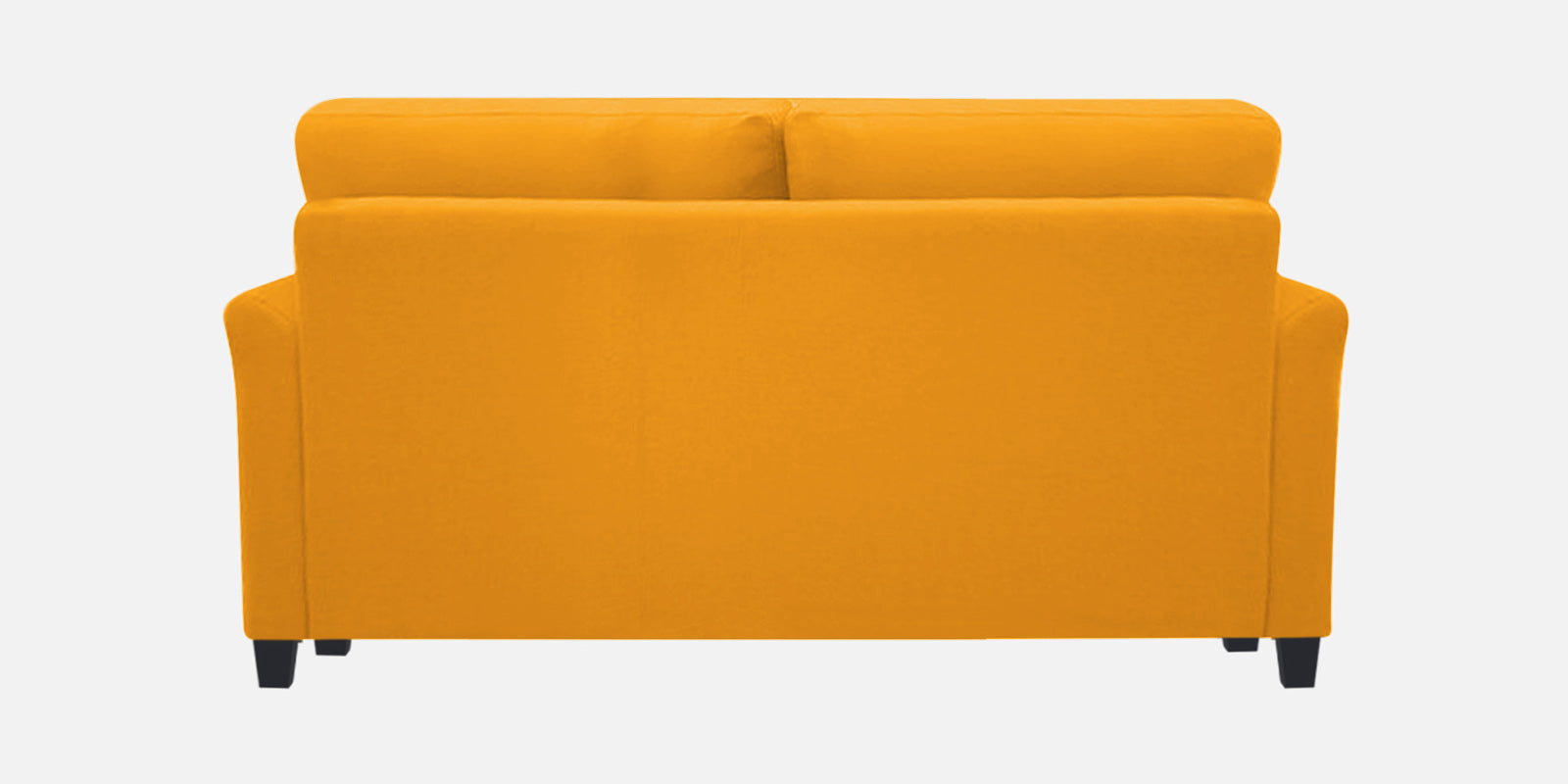 Daroo Velvet 2 Seater Sofa In Safforn Yellow Colour