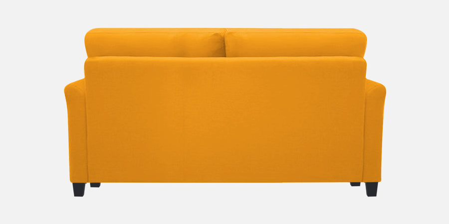 Daroo Velvet 2 Seater Sofa In Safforn Yellow Colour - Febonic Living