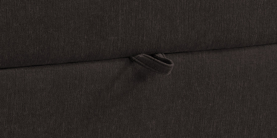 Kara Fabric 3 Seater Pull Out Sofa Cum Bed In Cara Brown Colour - Febonic Living