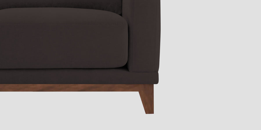 Esha Fabric 2 Seater Sofa In Pebble Brown Colour - Febonic Living