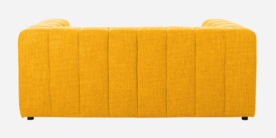 Lara Fabric 2 Seater Sofa In Bold Yellow Colour - Febonic Living