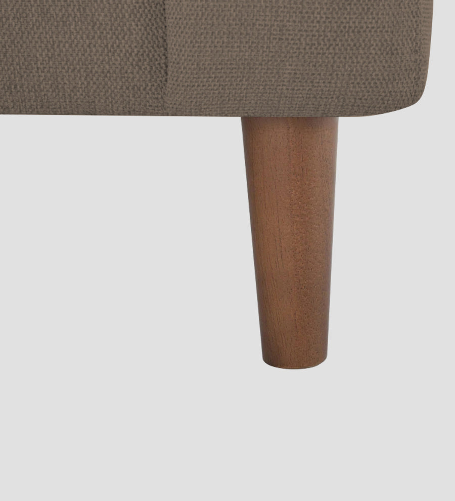 Elara Fabric 1 Seater Sofa In Hazel Beige Colour - Febonic Living