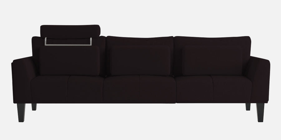 Como Fabric Rhs Sectional Sofa 3 Lounger In Cara Brown Colour - Febonic Living