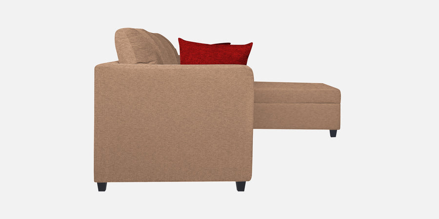 Nebula Fabric Lhs Sectional Sofa 3 Lounger In Cosmic Beige Colour - Febonic Living