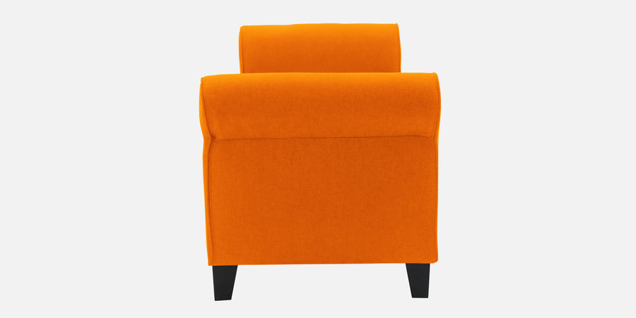 Molo Fabric 2 Seater Recamier In Vivid Orange Colour With Storage - Febonic Living