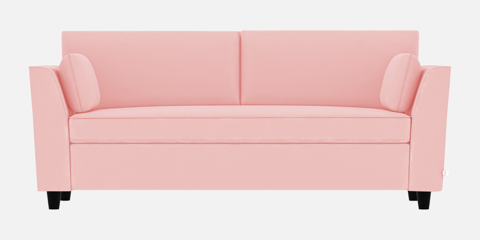 Bristo Velvet 3 Seater Sofa in millennial pink Colour With Storage