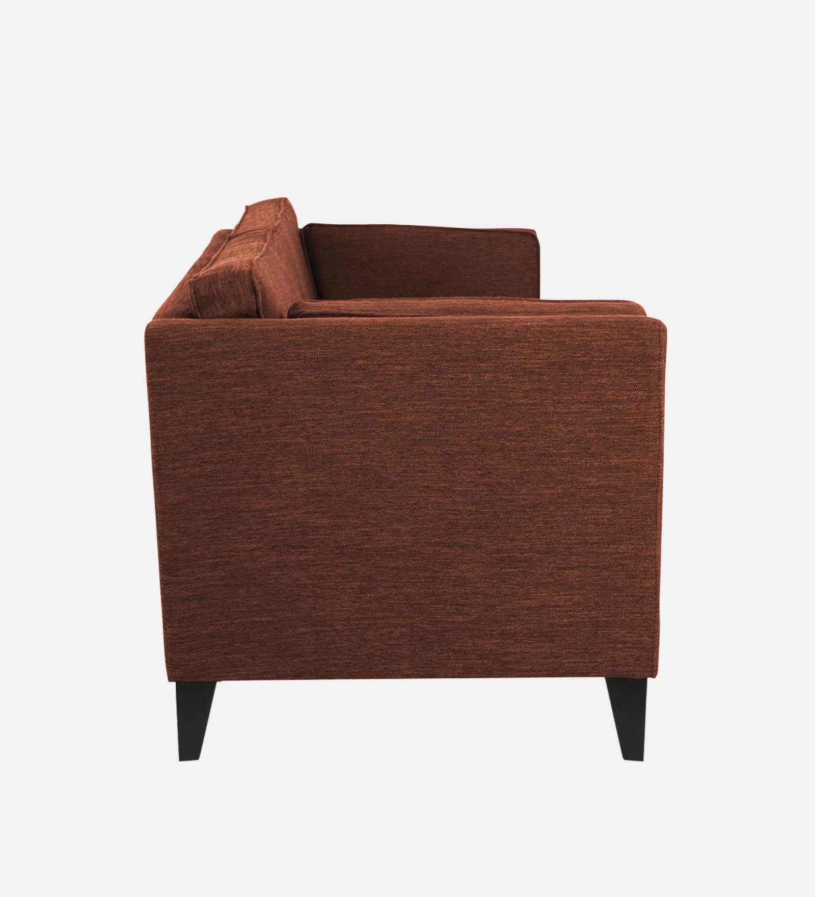 Nigar Fabric 1 Seater Sofa in Coffee Brown Colour