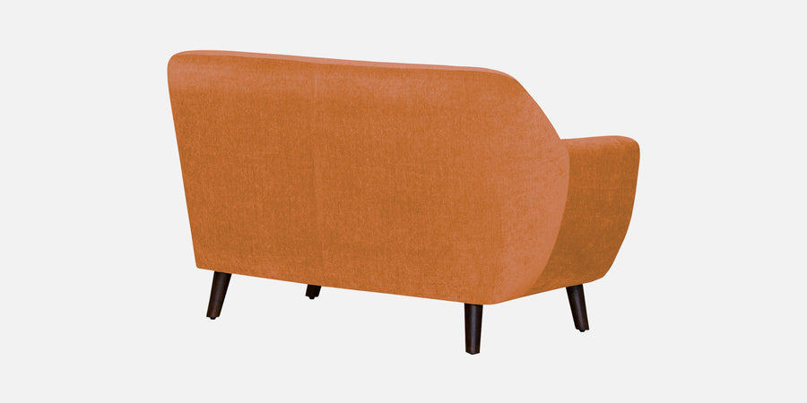 German Fabric 2 Seater Sofa In Dark Orange Colour - Febonic Living