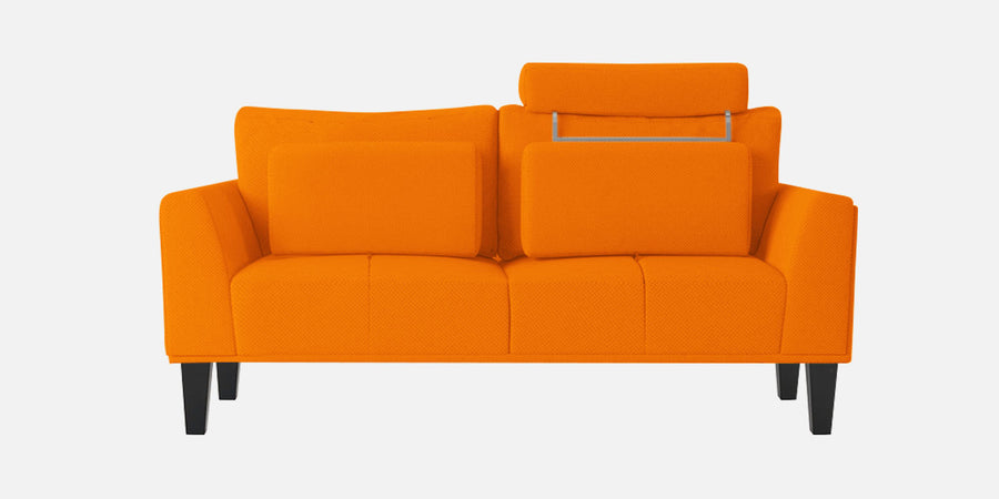 Como Fabric 2 Seater Sofa In Vivid Orange Colour - Febonic Living