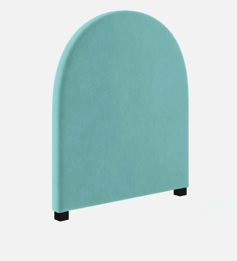 Maro Velvet Upholstered Single Size Bed In Barmunda Aqua Colour - Febonic Living