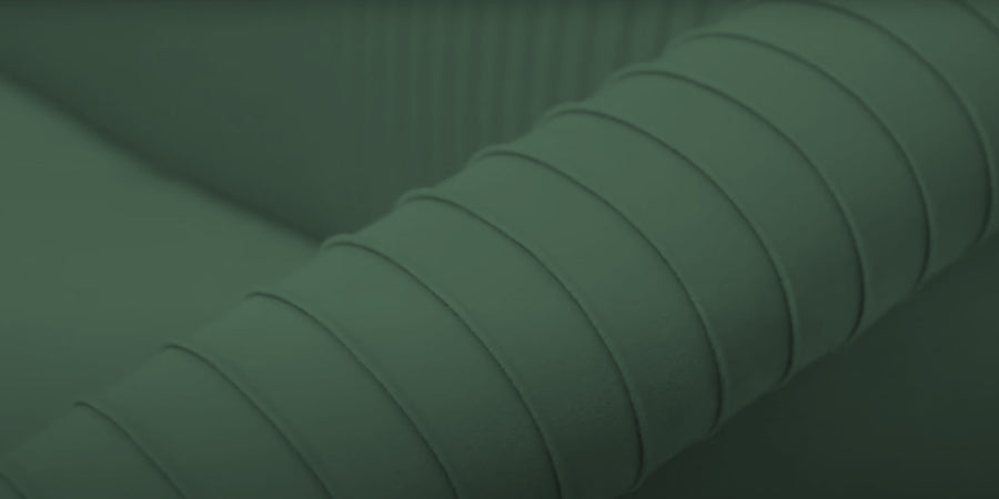 Yara Velvet Fabric 2 Seater Sofa In Amazon Green Colour - Febonic Living