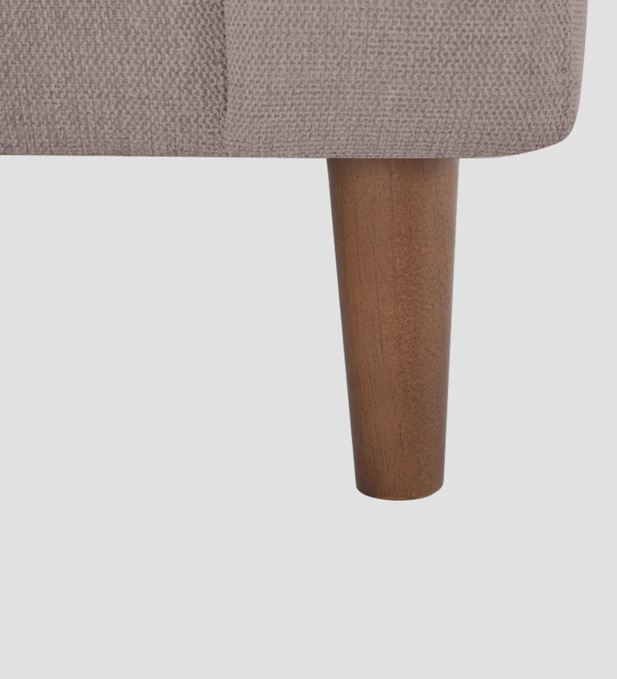 Elara Fabric 1 Seater Sofa In Almond Beige Colour - Febonic Living