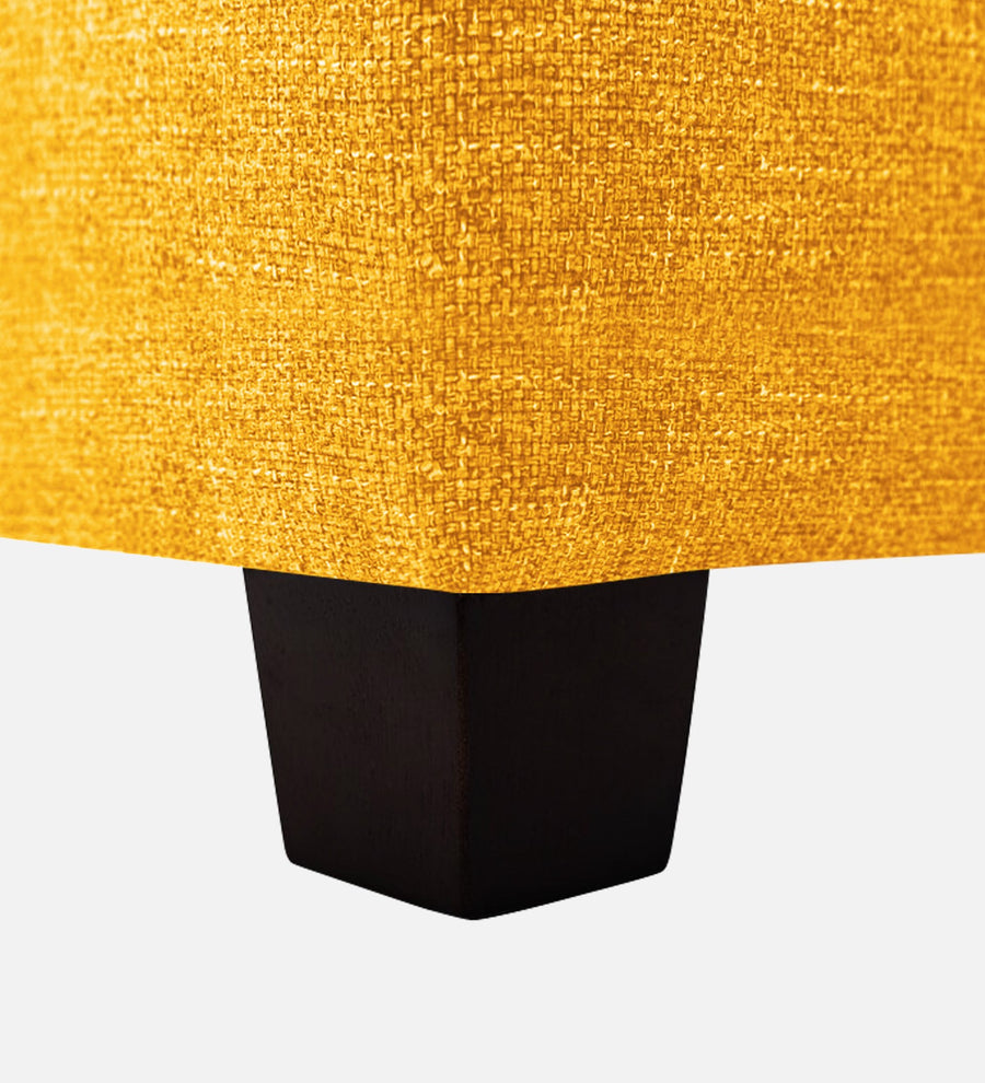 Sudan Fabric Ottoman In Bold Yellow Colour With Storage - Febonic Living