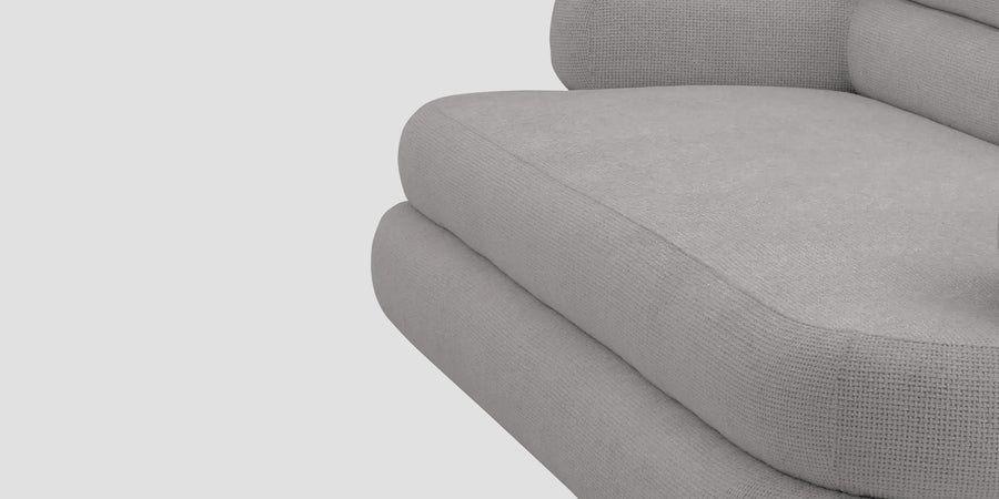 Wener Fabric 2 Seater Sofa In Silver Grey Colour - Febonic Living