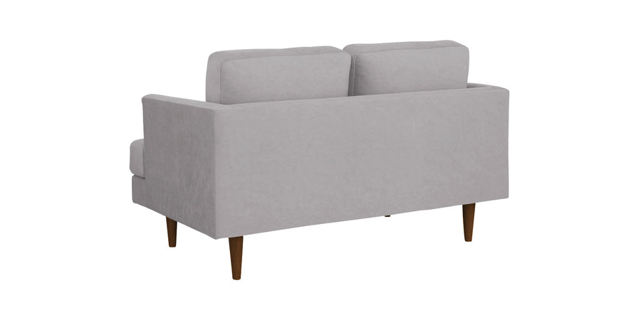 Motra Velvet 2 Seater Sofa In Concrete Grey Colour - Febonic Living