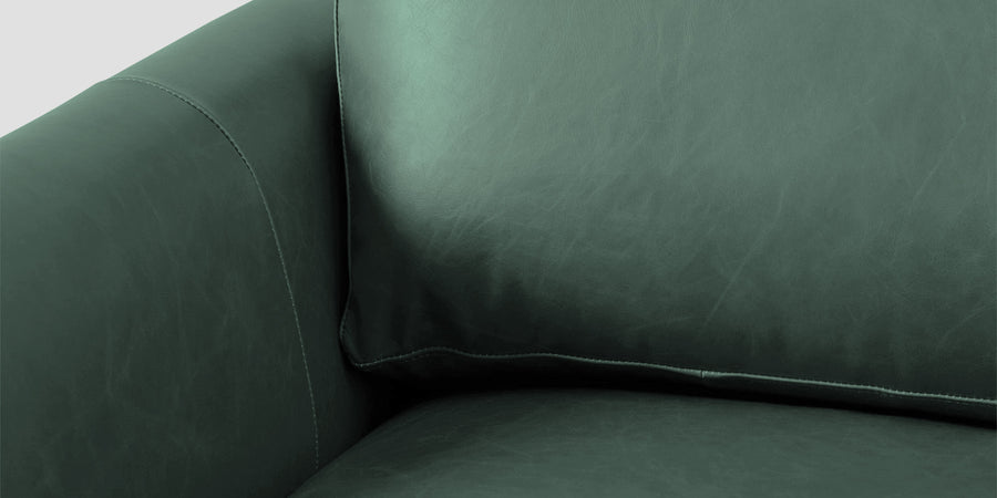 Sterio Leatherette 2 Seater Sofa In Mint Green Colour - Febonic Living