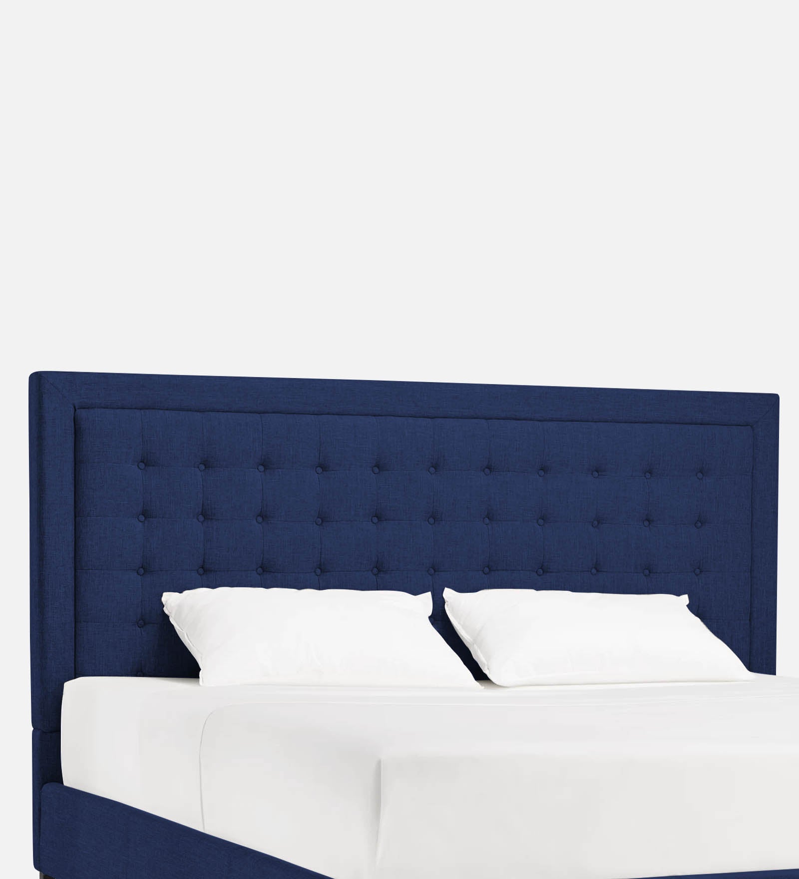 Kaster Fabric King Size Bed In Royal Blue Colour