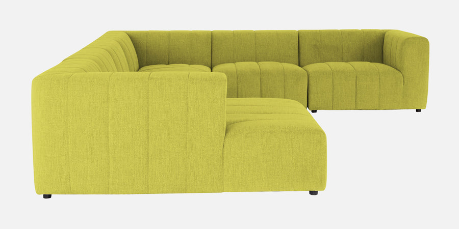 Damo Fabric Rhs 8 Seater Corner Sofa In Parrot Green Colour - Febonic Living