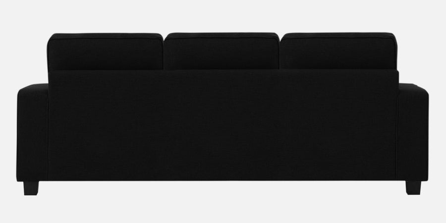 Ladybug Fabric 3 Seater Sofa In Zed Black Colour - Febonic Living