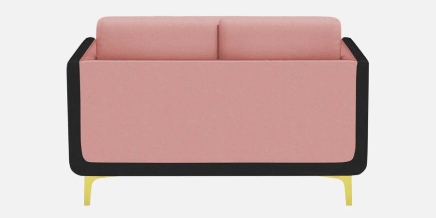 Visky Velvet 2 Seater Sofa In Millennial Pink And Hory Grey Colour - Febonic Living