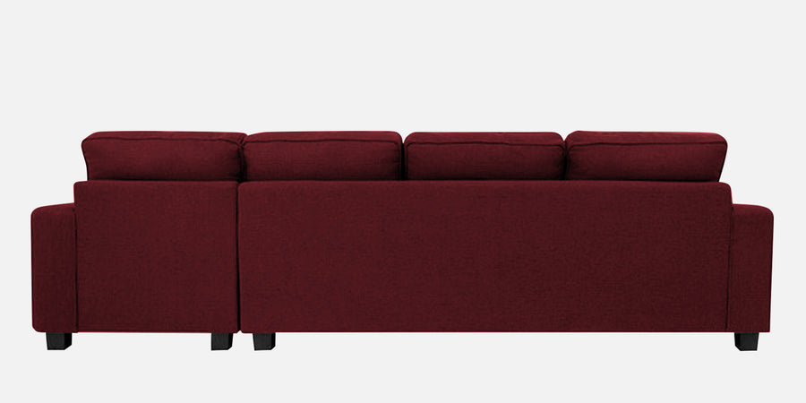 Ladybug Fabric Rhs Sectional Sofa 3 Lounger In Blood Maroon Colour - Febonic Living